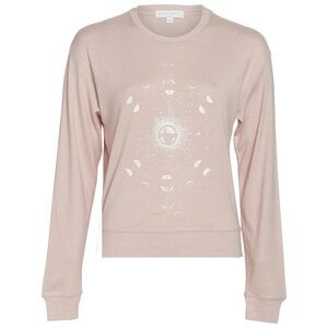SPIRITUAL GANGSTER Pink Moon Phase Crew Neck Sweatshirt